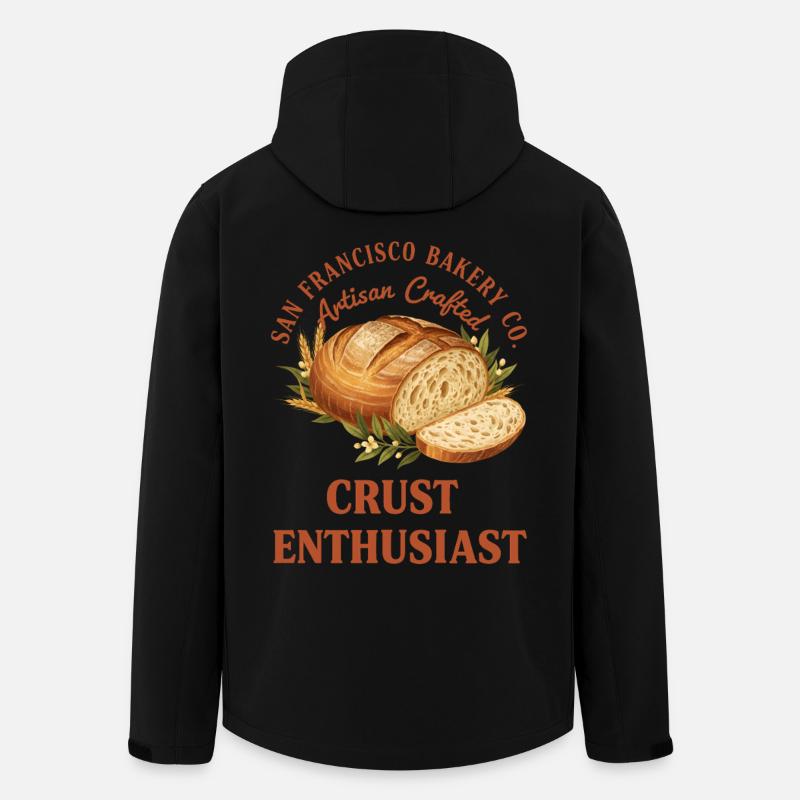 Sourdough Bread Baking Sourdough Starter Crust - Recycelte Männer Softshell-Jacke von Stanley/Stella - Schwarz