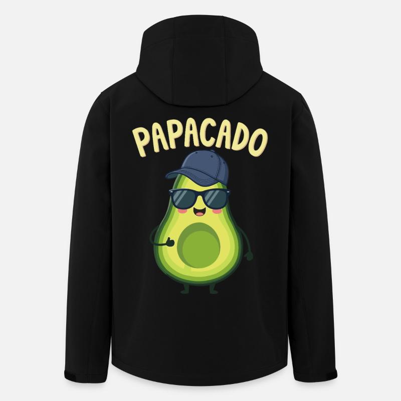 Dad-to-be & dad, Papacado, Pregnancy - Men’s Recycled Softshell Jacket by Stanley/Stella - black