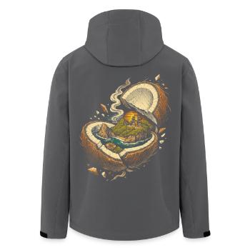 Circuit à Bali - Veste softshell homme en polyester recyclé Stanley/Stella - noir - Dos - AI Model Male 185 light (185cm)