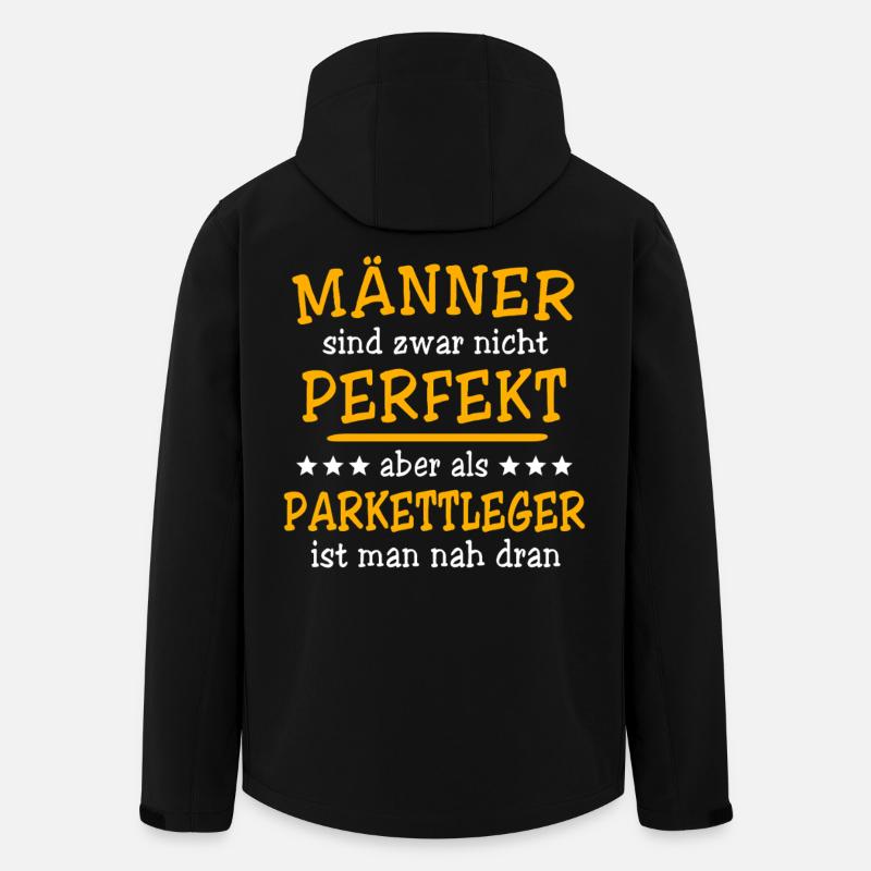 Parkettleger Sprüche - Recycelte Männer Softshell-Jacke von Stanley/Stella - Schwarz
