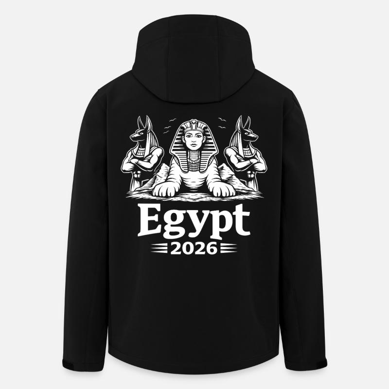 Sphinx Kleopatra Anubis Egypt 2026 Mystik - Recycelte Männer Softshell-Jacke von Stanley/Stella - Schwarz