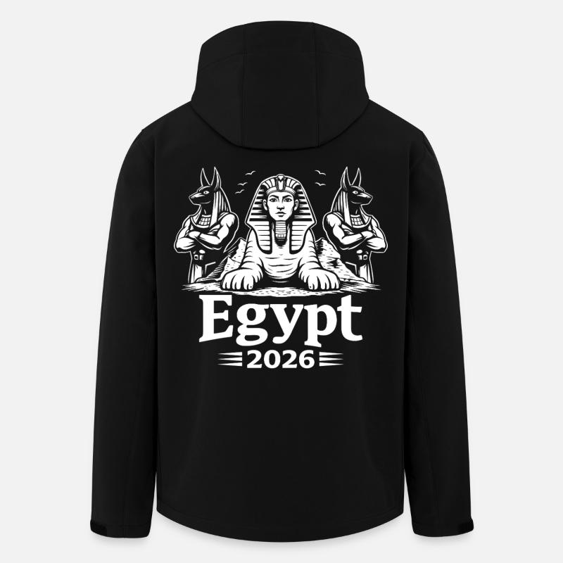 Sphinx Anubis Egypt 2026 Mysticism - Men’s Recycled Softshell Jacket by Stanley/Stella - black