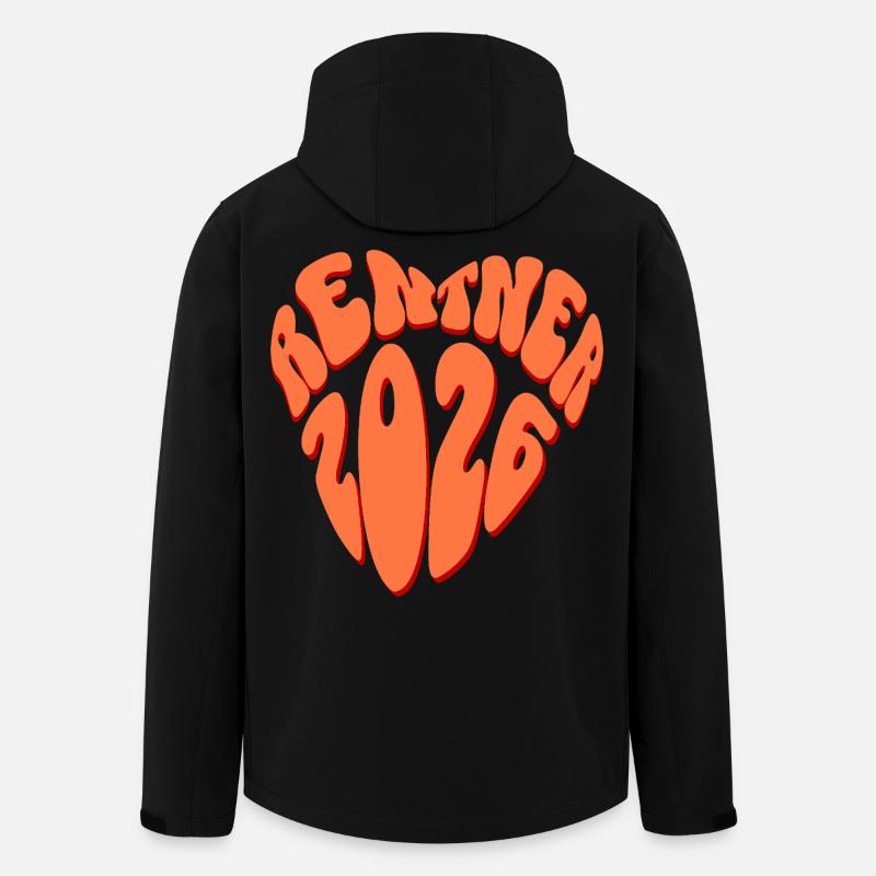 Rentner 2026 - Recycelte Männer Softshell-Jacke von Stanley/Stella - Schwarz