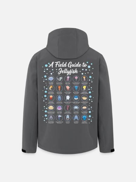 Guide To Jellyfish Scientific Biology - Men’s Recycled Softshell Jacket by Stanley/Stella - black