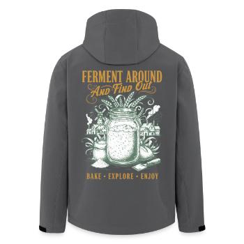 Fermentation au levain autour et découvrez la cuisson du pain - Veste softshell homme en polyester recyclé Stanley/Stella - noir - Dos - AI Model Male 185 light (185cm)