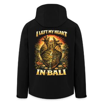 J’ai laissé mon cœur à Bali - Veste softshell homme en polyester recyclé Stanley/Stella - noir - Dos - AI Model Male 185 light (185cm)