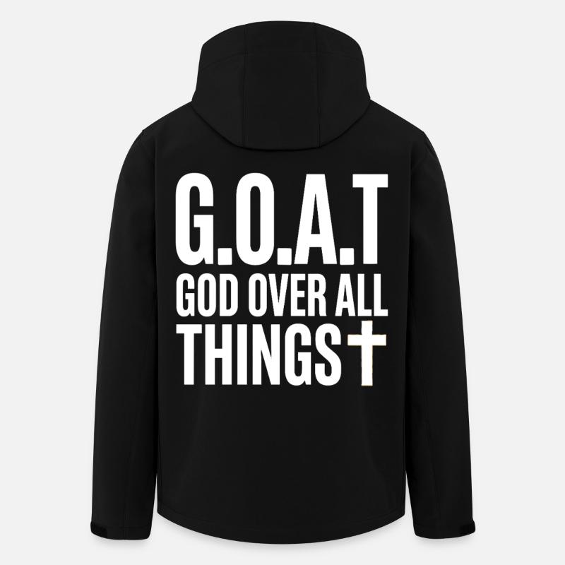 G.O.A.T Dieu Sur Toute Croix - Veste softshell homme en polyester recyclé Stanley/Stella - noir
