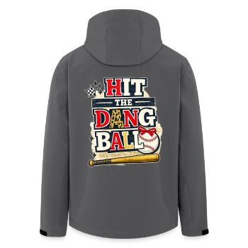 Hit the Dang Ball Baseballshirt – Lustiges Tee - Recycelte Männer Softshell-Jacke von Stanley/Stella - Schwarz - Hinten - AI Model Male 185 light (185cm)