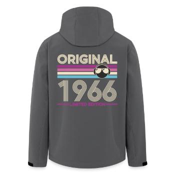 Original 1966 Limited Edition - Men’s Recycled Softshell Jacket by Stanley/Stella - black - Back - AI Model Male 185 light (185cm)