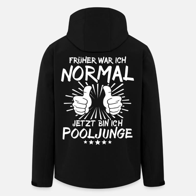 Pooljunge - Recycelte Männer Softshell-Jacke von Stanley/Stella - Schwarz