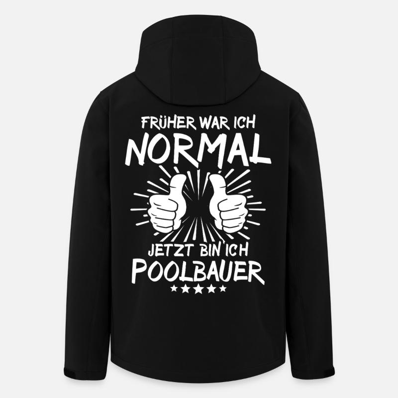 Poolbauer - Recycelte Männer Softshell-Jacke von Stanley/Stella - Schwarz