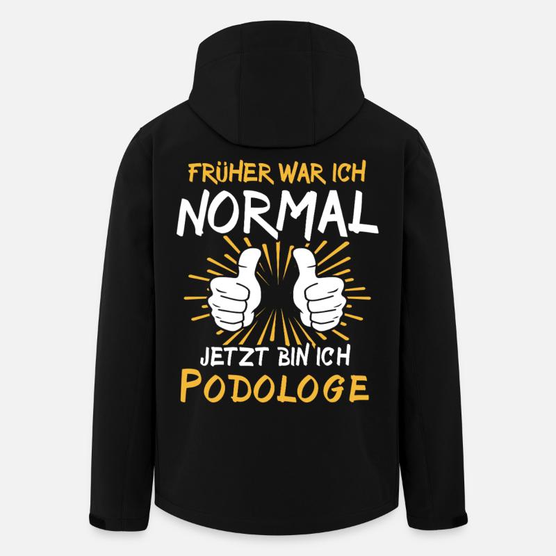 Podologe Spruch - Recycelte Männer Softshell-Jacke von Stanley/Stella - Schwarz