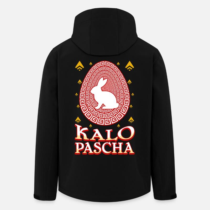 Kalo Pascha Happy Easter Greek Easter - Men’s Recycled Softshell Jacket by Stanley/Stella - black