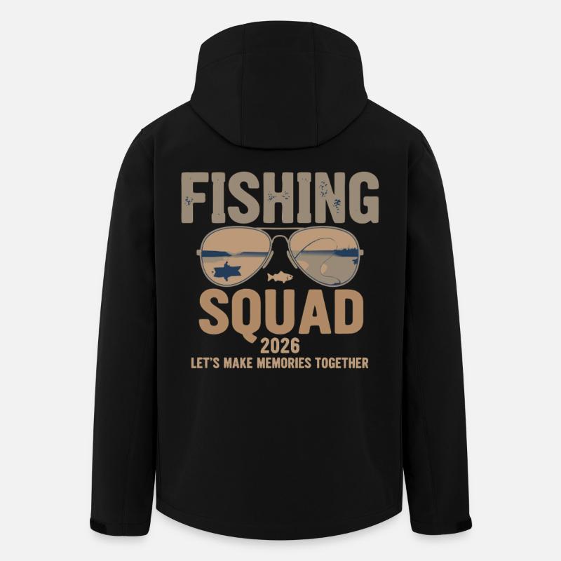 Fishing Squad 2026 - Men’s Recycled Softshell Jacket by Stanley/Stella - black