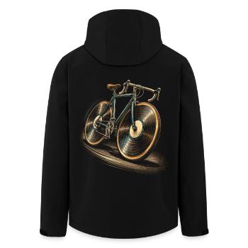 Disques vinyles de collection Collection Disques vinyles Vélo - Veste softshell homme en polyester recyclé Stanley/Stella - noir - Dos - AI Model Male 185 light (185cm)