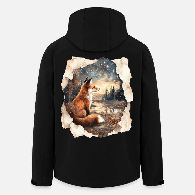 Fox Stjerner - Stanley/Stella herre softshelljakke i genanvendt polyester Discoverer - sort