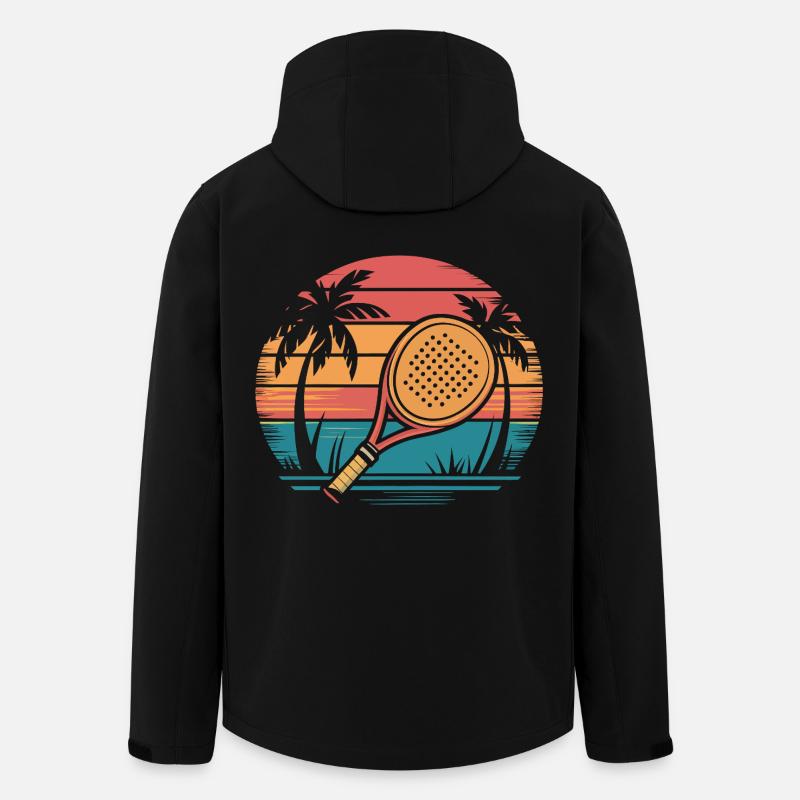 Padel Sunset - Recycelte Männer Softshell-Jacke von Stanley/Stella - Schwarz