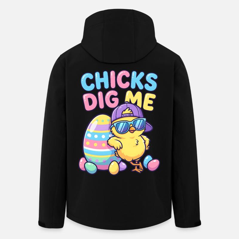 Chicks Dig Me - Recycelte Männer Softshell-Jacke von Stanley/Stella - Schwarz