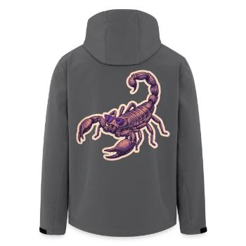 Cool Scorpio With Sunglasses - Men’s Recycled Softshell Jacket by Stanley/Stella - black - Back - AI Model Male 185 light (185cm)