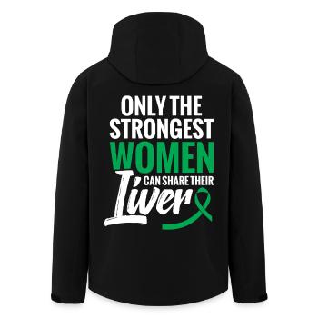 Chirurgie de transplantation par donneur de foie Récupération du foie - Veste softshell homme en polyester recyclé Stanley/Stella - noir - Dos - AI Model Male 185 light (185cm)