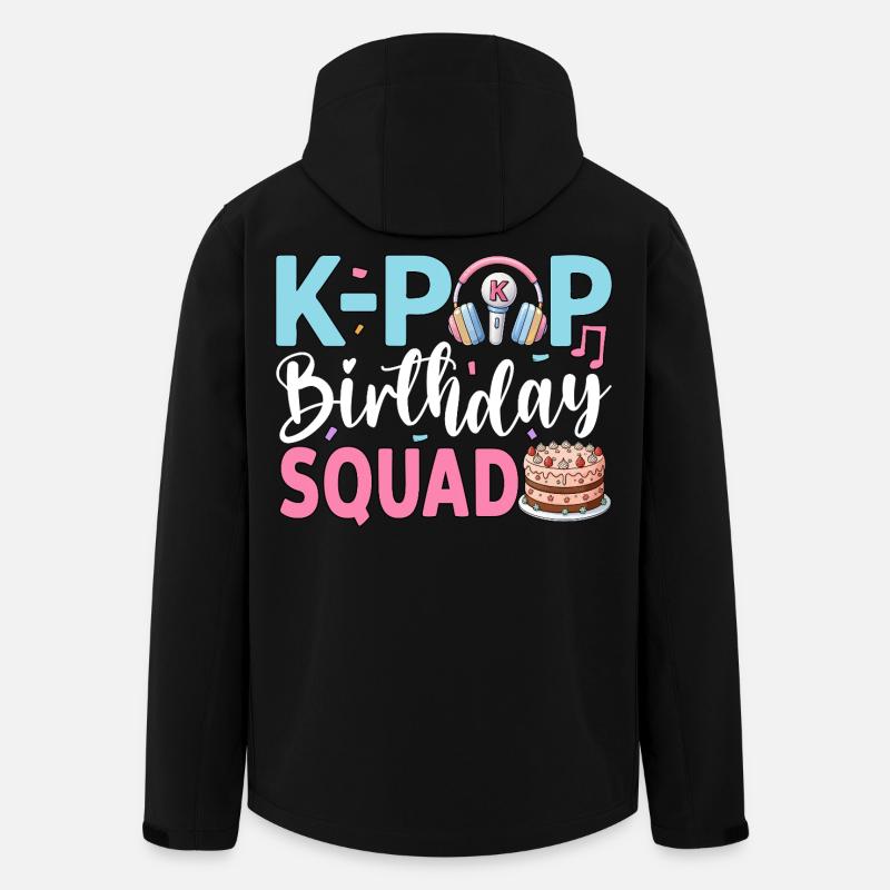 K-Pop Birthday Squad - Men’s Recycled Softshell Jacket by Stanley/Stella - black