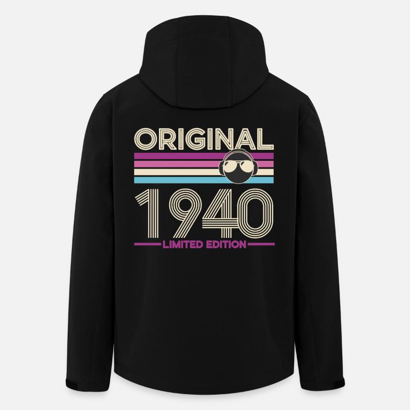 Original 1940 Édition Limitée - Veste softshell homme en polyester recyclé Stanley/Stella - noir