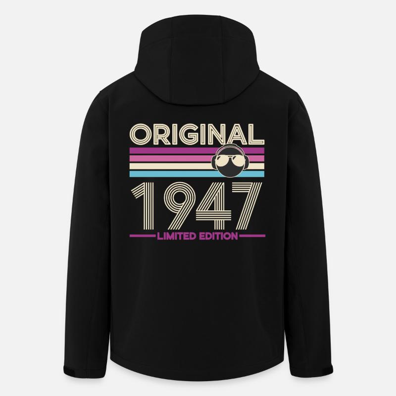 Original 1947 Édition Limitée - Veste softshell homme en polyester recyclé Stanley/Stella - noir