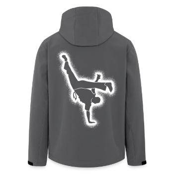 Capoeira Martial Arts Herren Jungen  Capoerista - Recycelte Männer Softshell-Jacke von Stanley/Stella - Schwarz - Hinten - AI Model Male 185 light (185cm)