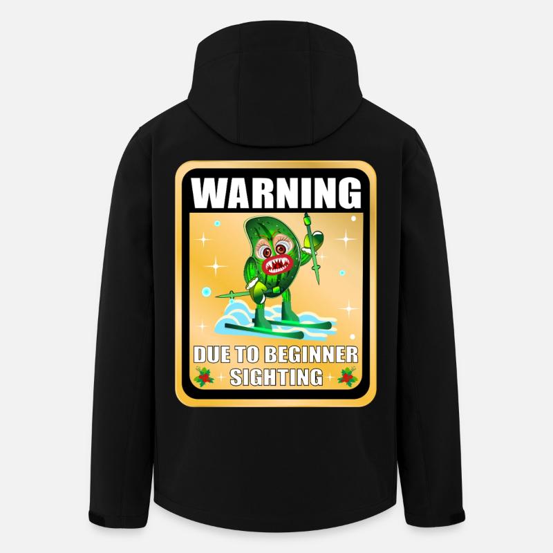 Concombre de ski drôle - Veste softshell homme en polyester recyclé Stanley/Stella - noir