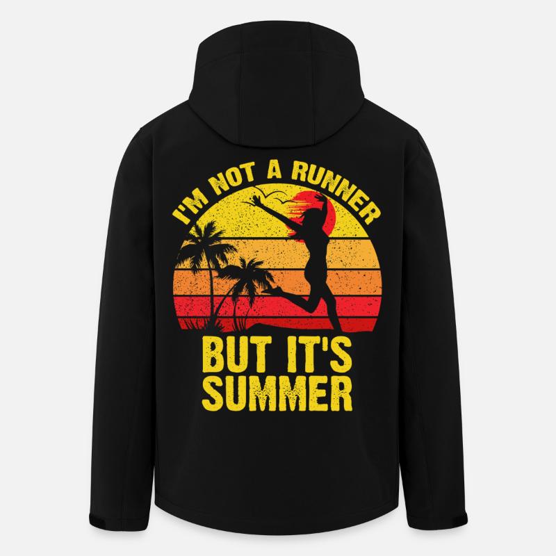Sunset Sprint Kein Läufer - Recycelte Männer Softshell-Jacke von Stanley/Stella - Schwarz