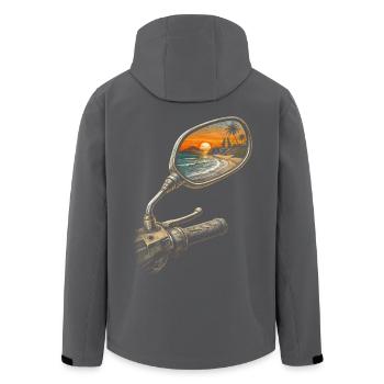 Circuit à Bali - Veste softshell homme en polyester recyclé Stanley/Stella - noir - Dos - AI Model Male 185 light (185cm)