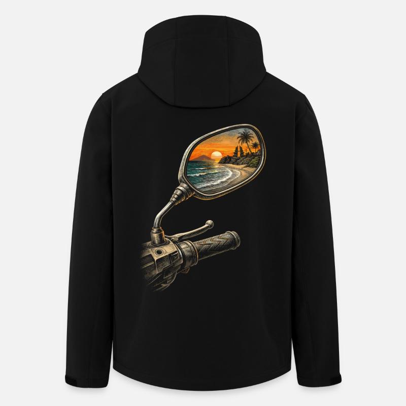 Circuit à Bali - Veste softshell homme en polyester recyclé Discoverer Stanley/Stella - noir