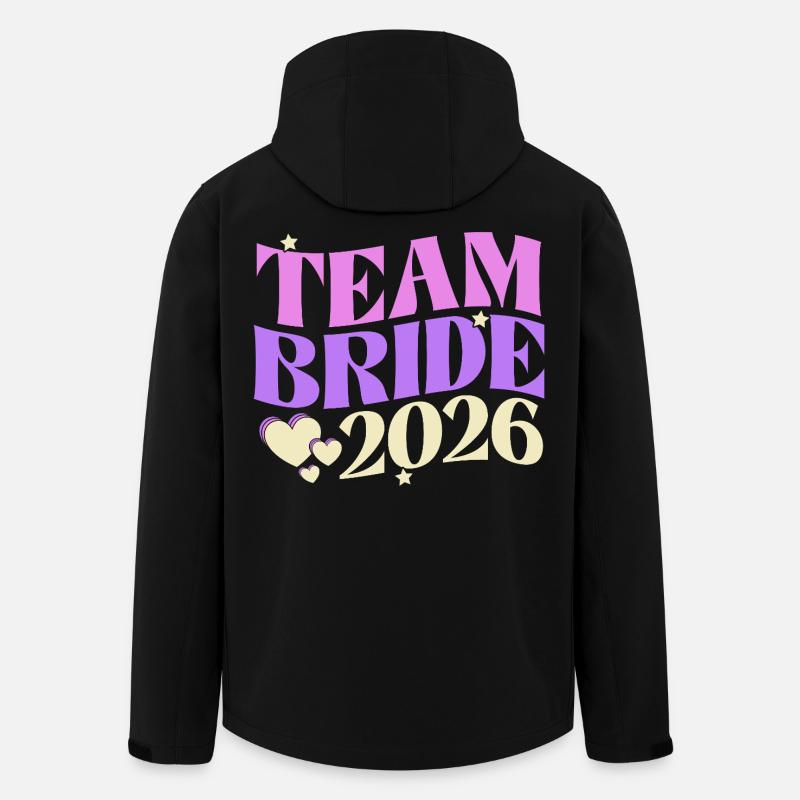 Équipe Mariée 2026 - Veste softshell homme en polyester recyclé Stanley/Stella - noir