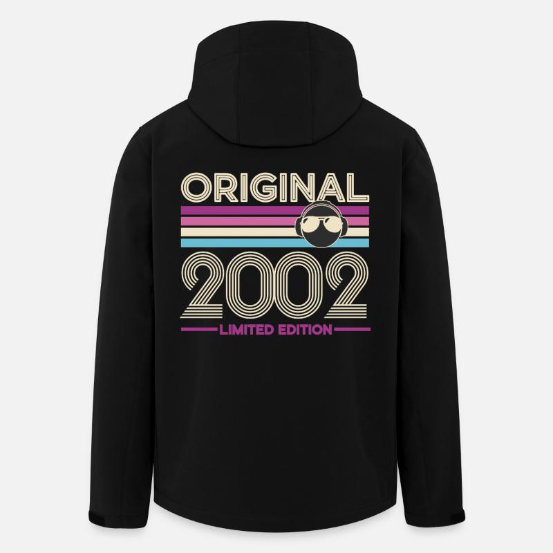 2002 Retro Limited Edition - Recycelte Männer Softshell-Jacke von Stanley/Stella - Schwarz