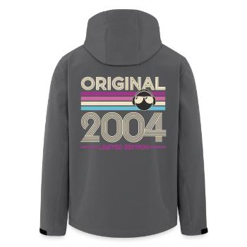 Original 2004 Édition Limitée Rétro - Veste softshell homme en polyester recyclé Stanley/Stella - noir - Dos - AI Model Male 185 light (185cm)