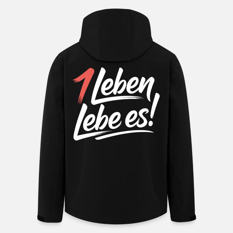 Achtsam leben - Recycelte Männer Softshell-Jacke von Stanley/Stella - Schwarz