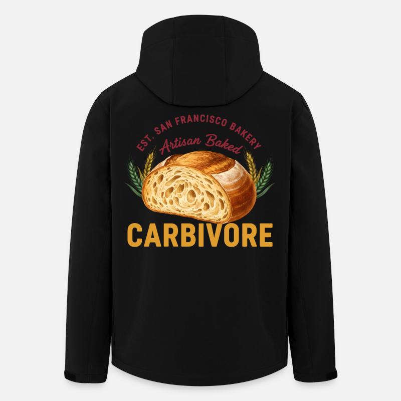 Sauerteigbrot Backkarbivore San Francisco - Recycelte Männer Softshell-Jacke von Stanley/Stella - Schwarz