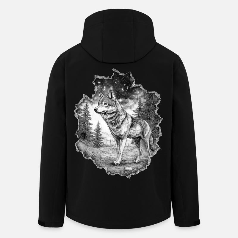 Wolf - Men’s Recycled Softshell Jacket by Stanley/Stella - black