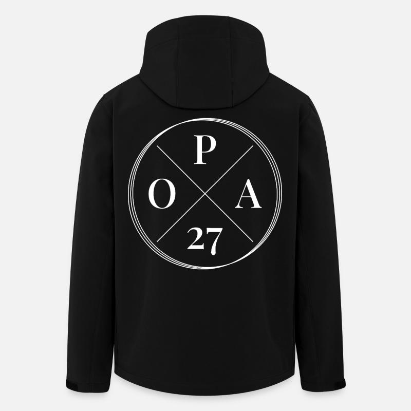 Opa 2027 - Recycelte Männer Softshell-Jacke von Stanley/Stella - Schwarz