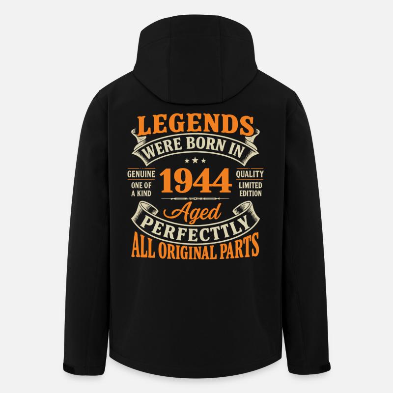 Legends 1944: Perfekt gealtert - Recycelte Männer Softshell-Jacke von Stanley/Stella - Schwarz