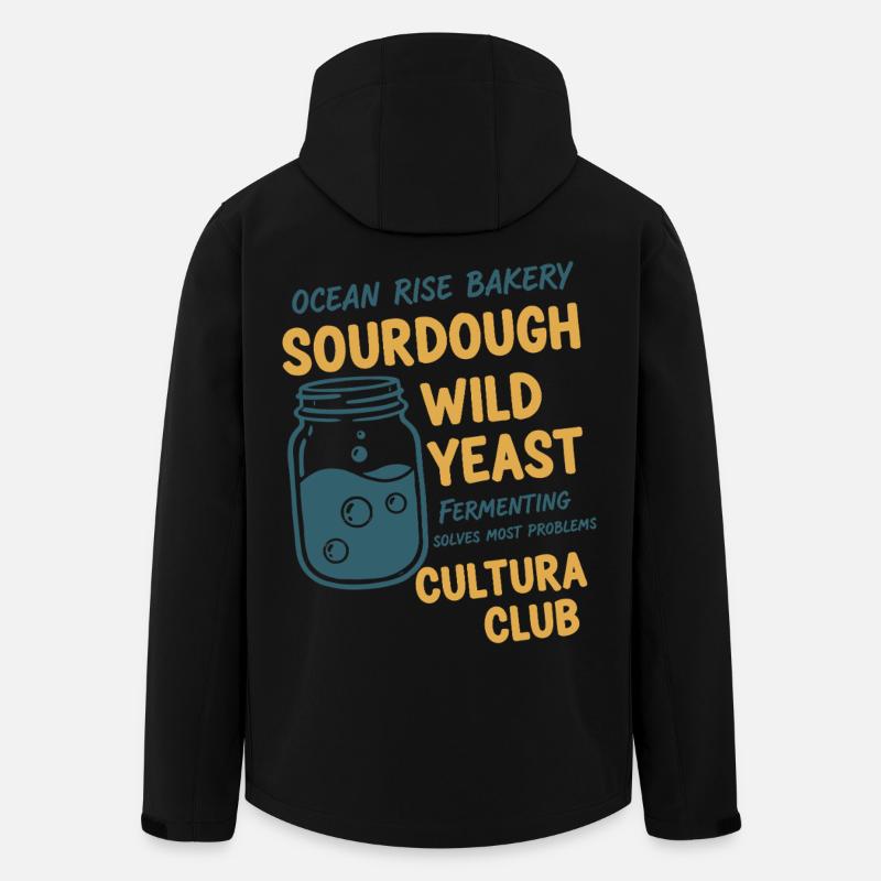 Sauerteigbrot Backbäcker Wildhefe Cultura - Recycelte Männer Softshell-Jacke von Stanley/Stella - Schwarz