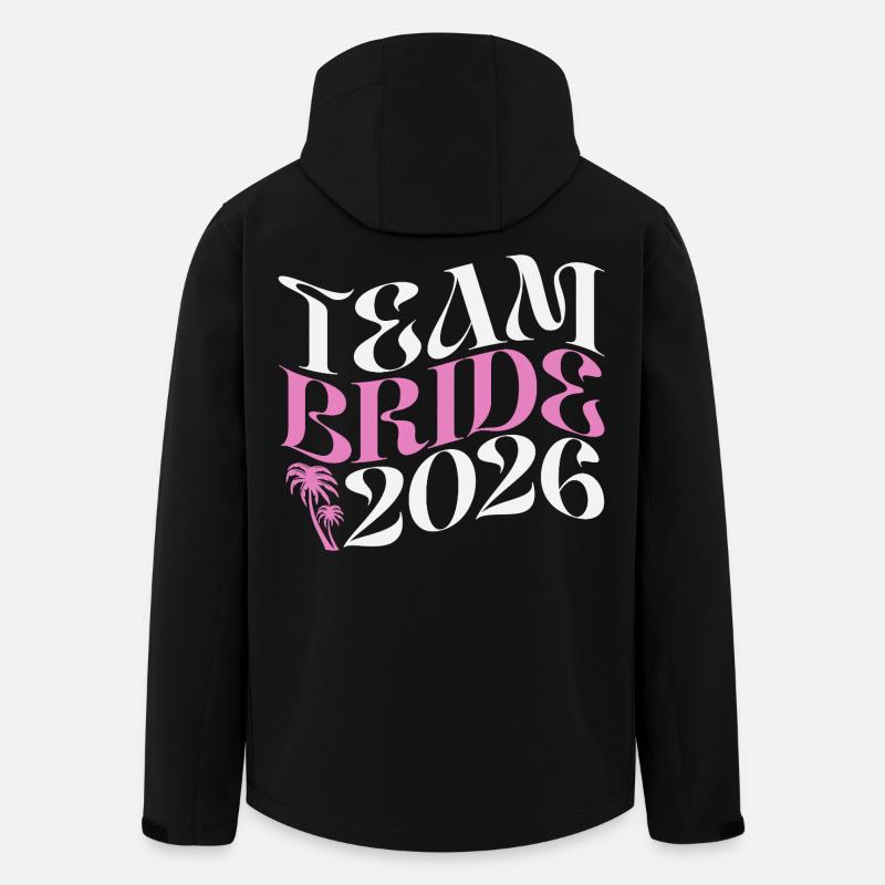 Team Bride Polterabend Polterabend 2026 - Stanley/Stella herre softshelljakke i genanvendt polyester - sort