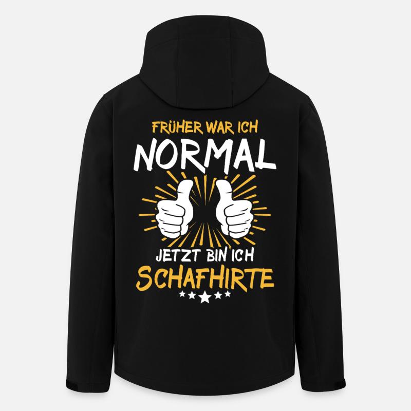 Schafhirte Spruch - Recycelte Männer Softshell-Jacke von Stanley/Stella - Schwarz