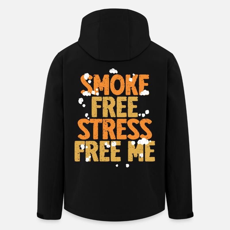 Nichtraucher Ex Raucher - Recycelte Männer Softshell-Jacke Discoverer von Stanley/Stella - Schwarz