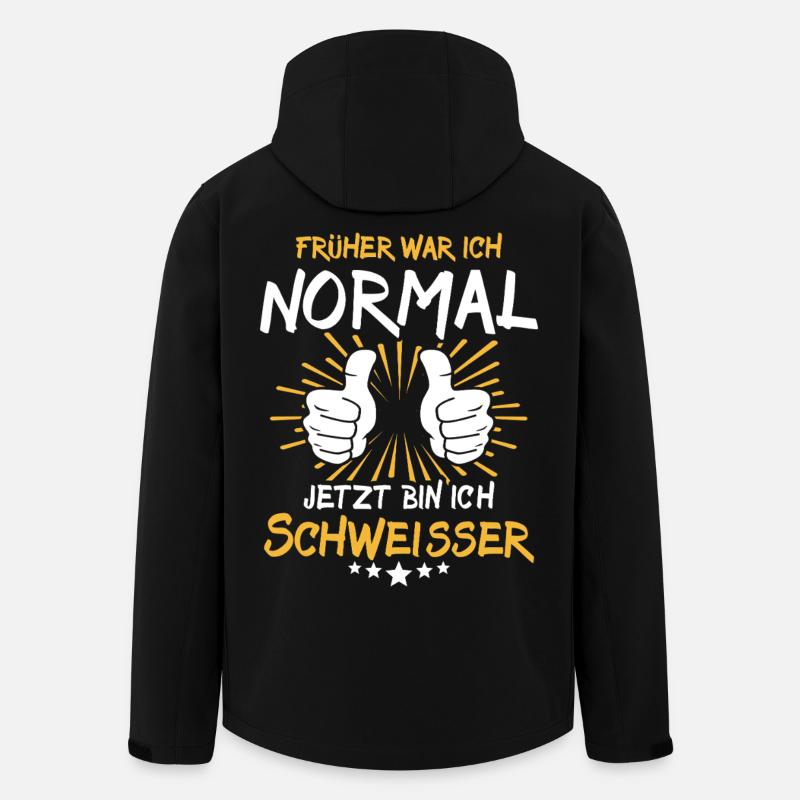 Schweisser Spruch - Recycelte Männer Softshell-Jacke von Stanley/Stella - Schwarz