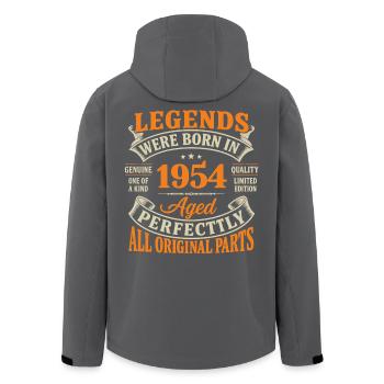 Legends 1954 Aged Perfectly - Veste softshell homme en polyester recyclé Stanley/Stella - noir - Dos - AI Model Male 185 light (185cm)