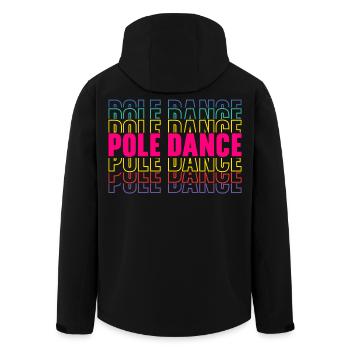 Pole Dance Danse Fitness - Recycelte Männer Softshell-Jacke von Stanley/Stella - Schwarz - Hinten - AI Model Male 185 light (185cm)