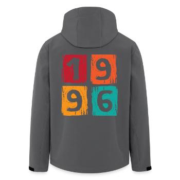 30e anniversaire 1996 - Veste softshell homme en polyester recyclé Stanley/Stella - noir - Dos - AI Model Male 185 light (185cm)