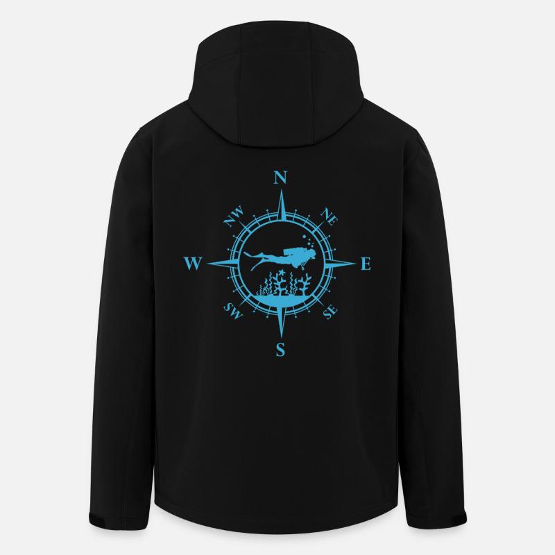 Taucher - Recycelte Männer Softshell-Jacke von Stanley/Stella - Schwarz