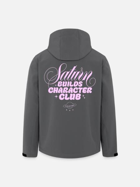 Saturn Charakterclub Print - Recycelte Männer Softshell-Jacke von Stanley/Stella - Schwarz